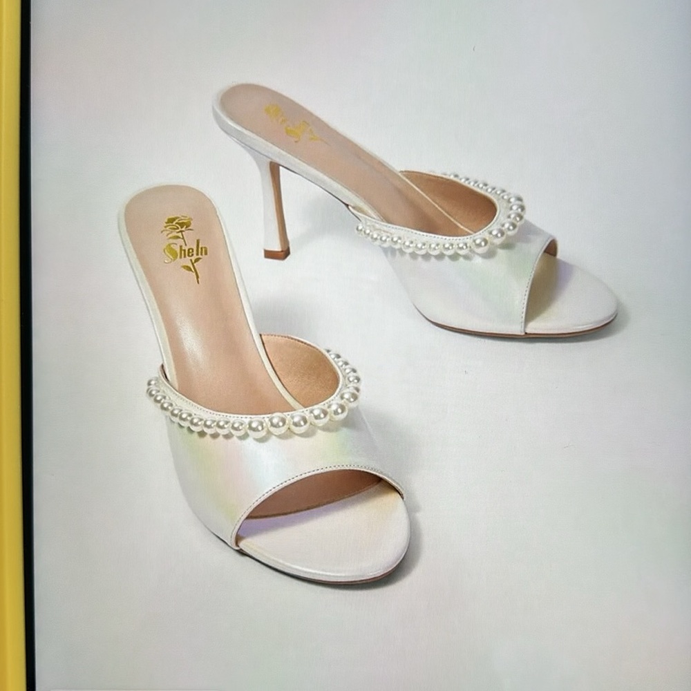 Pearl Iridescent heels